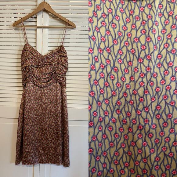 Tocca Silk Floral Print Knee Length Dress - Picture 1 of 8